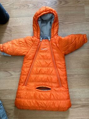 Eddie Bauer Orange Baby Bunting Snowsuit